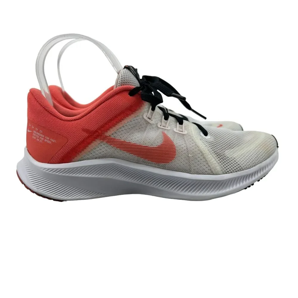 Nike Running Shoe Womens 6 Quest 4 White Mesh Athletic Training DA1106-102